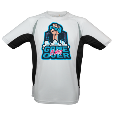 Motiv: Laufshirt Running T - Game Is Not Over - bestimme auf Wunsch Details wie Produkt, Grösse, Farbe und Position selbst ! Motiv: Laufshirt Running T - Game Is Not Over