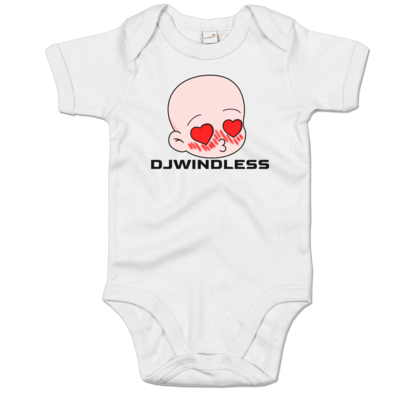 Motiv: Baby Body Organic - Herzen mit Schrift - bestimme auf Wunsch Details wie Produkt, Grösse, Farbe und Position selbst ! Motiv: Baby Body Organic - Herzen mit Schrift