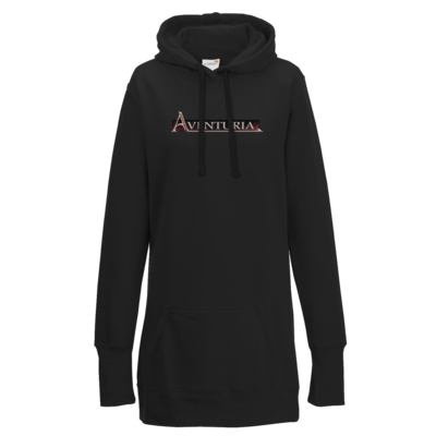 Motiv: Lady Longline Hoodie - Logo - Aventuria - bestimme auf Wunsch Details wie Produkt, Grösse, Farbe und Position selbst ! Motiv: Lady Longline Hoodie - Logo - Aventuria