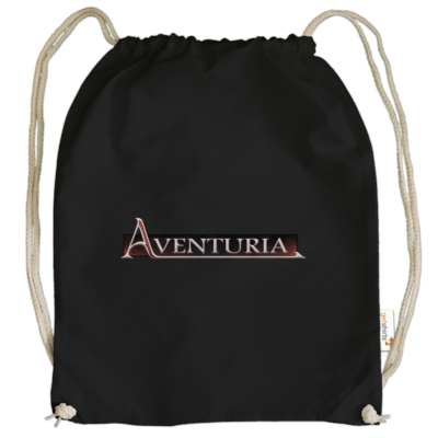 Motiv: Cotton Gymsac - Logo - Aventuria - bestimme auf Wunsch Details wie Produkt, Grösse, Farbe und Position selbst ! Motiv: Cotton Gymsac - Logo - Aventuria
