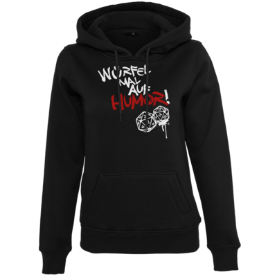 Motiv: Womens Heavy Hoody - Pen & Paper - Würfel mal auf Humor - bestimme auf Wunsch Details wie Produkt, Grösse, Farbe und Position selbst ! Motiv: Womens Heavy Hoody - Pen & Paper - Würfel mal auf Humor
