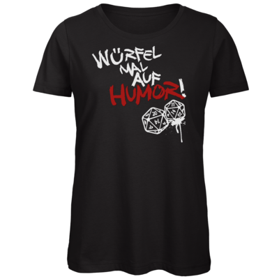 Motiv: Organic Lady T-Shirt - Pen & Paper - Würfel mal auf Humor - bestimme auf Wunsch Details wie Produkt, Grösse, Farbe und Position selbst ! Motiv: Organic Lady T-Shirt - Pen & Paper - Würfel mal auf Humor