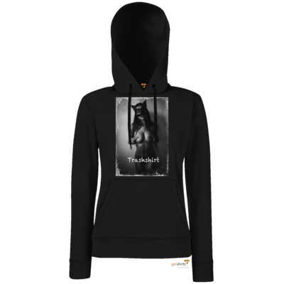 Motiv: Hoodie Damen Classic - Cat - bestimme auf Wunsch Details wie Produkt, Grösse, Farbe und Position selbst ! Motiv: Hoodie Damen Classic - Cat
