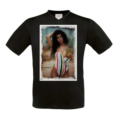 Motiv: T-Shirt V-Neck FAIR WEAR - Applepie - bestimme auf Wunsch Details wie Produkt, Grösse, Farbe und Position selbst ! Motiv: T-Shirt V-Neck FAIR WEAR - Applepie