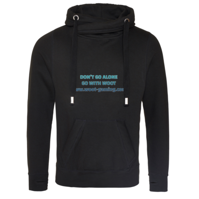 Motiv: Cross Neck Hoodie - Slogan - bestimme auf Wunsch Details wie Produkt, Grösse, Farbe und Position selbst ! Motiv: Cross Neck Hoodie - Slogan
