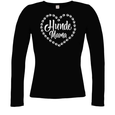 Motiv: Longsleeve Damen Organic - Hunde Mama - bestimme auf Wunsch Details wie Produkt, Grösse, Farbe und Position selbst ! Motiv: Longsleeve Damen Organic - Hunde Mama