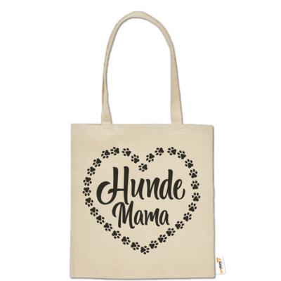 Motiv: Baumwolltasche - Hunde Mama - bestimme auf Wunsch Details wie Produkt, Grösse, Farbe und Position selbst ! Motiv: Baumwolltasche - Hunde Mama