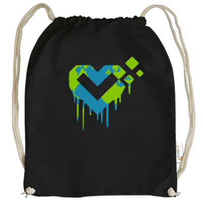 Motiv: Cotton Gymsac - LiveForLifeTV - Earth - bestimme auf Wunsch Details wie Produkt, Grösse, Farbe und Position selbst ! Motiv: Cotton Gymsac - LiveForLifeTV - Earth