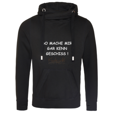 Motiv: Cross Neck Hoodie - Geschiss - bestimme auf Wunsch Details wie Produkt, Grösse, Farbe und Position selbst ! Motiv: Cross Neck Hoodie - Geschiss