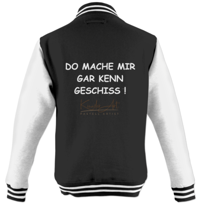Motiv: College Jacke - Geschiss - bestimme auf Wunsch Details wie Produkt, Grösse, Farbe und Position selbst ! Motiv: College Jacke - Geschiss