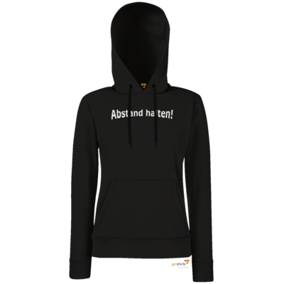 Motiv: Hoodie Damen Classic - Abstand - bestimme auf Wunsch Details wie Produkt, Grösse, Farbe und Position selbst ! Motiv: Hoodie Damen Classic - Abstand