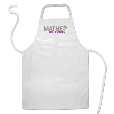 Motiv: Schürze - Mathe im April 2020 - bestimme auf Wunsch Details wie Produkt, Grösse, Farbe und Position selbst ! Motiv: Schürze - Mathe im April 2020