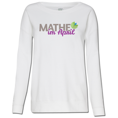 Motiv: Girlie Crew Sweatshirt - Mathe im April 2020 - bestimme auf Wunsch Details wie Produkt, Grösse, Farbe und Position selbst ! Motiv: Girlie Crew Sweatshirt - Mathe im April 2020