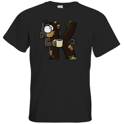Motiv: T-Shirt Premium FAIR WEAR - K-Affe - bestimme auf Wunsch Details wie Produkt, Grösse, Farbe und Position selbst ! Motiv: T-Shirt Premium FAIR WEAR - K-Affe