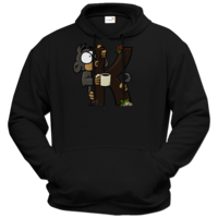 Motiv: Hoodie Premium FAIR WEAR - K-Affe - bestimme auf Wunsch Details wie Produkt, Grösse, Farbe und Position selbst ! Motiv: Hoodie Premium FAIR WEAR - K-Affe