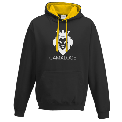 Motiv: Two-Tone Hoodie - Camaloge-Löwe - bestimme auf Wunsch Details wie Produkt, Grösse, Farbe und Position selbst ! Motiv: Two-Tone Hoodie - Camaloge-Löwe