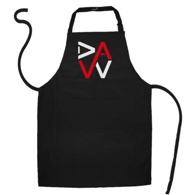 Motiv: Schürze - DaW-Logo Rot - bestimme auf Wunsch Details wie Produkt, Grösse, Farbe und Position selbst ! Motiv: Schürze - DaW-Logo Rot