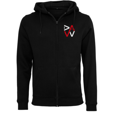 Motiv: Heavy Zip-Hoodie - DaW-Logo Rot - bestimme auf Wunsch Details wie Produkt, Grösse, Farbe und Position selbst ! Motiv: Heavy Zip-Hoodie - DaW-Logo Rot