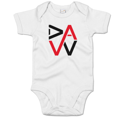 Motiv: Baby Body Organic - DaW-Logo Rot - bestimme auf Wunsch Details wie Produkt, Grösse, Farbe und Position selbst ! Motiv: Baby Body Organic - DaW-Logo Rot