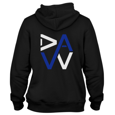Motiv: Hoodie Classic - DaW-Logo Blau - bestimme auf Wunsch Details wie Produkt, Grösse, Farbe und Position selbst ! Motiv: Hoodie Classic - DaW-Logo Blau
