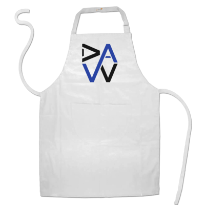 Motiv: Schürze - DaW-Logo Blau - bestimme auf Wunsch Details wie Produkt, Grösse, Farbe und Position selbst ! Motiv: Schürze - DaW-Logo Blau