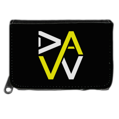 Motiv: Geldboerse - DaW-Logo Gelb - bestimme auf Wunsch Details wie Produkt, Grösse, Farbe und Position selbst ! Motiv: Geldboerse - DaW-Logo Gelb