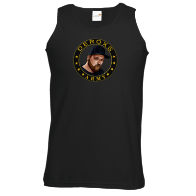 Motiv: Athletic Vest - Deroxs Army Kreis Porträt - bestimme auf Wunsch Details wie Produkt, Grösse, Farbe und Position selbst ! Motiv: Athletic Vest - Deroxs Army Kreis Porträt