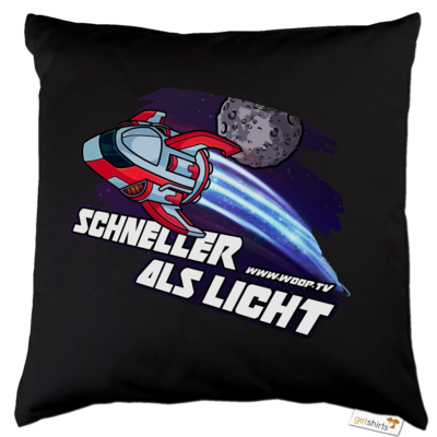 Motiv: Kissen Baumwolle - schneller als licht - bestimme auf Wunsch Details wie Produkt, Grösse, Farbe und Position selbst ! Motiv: Kissen Baumwolle - schneller als licht