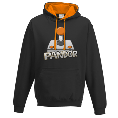 Motiv: Two-Tone Hoodie - Pandor Logo - bestimme auf Wunsch Details wie Produkt, Grösse, Farbe und Position selbst ! Motiv: Two-Tone Hoodie - Pandor Logo