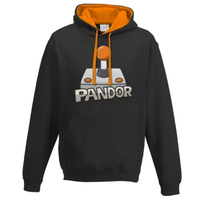 Motiv: Two-Tone Hoodie - Pandor Logo - You're free to choose type, size, color and the print position of your item ! Motiv: Two-Tone Hoodie - Pandor Logo