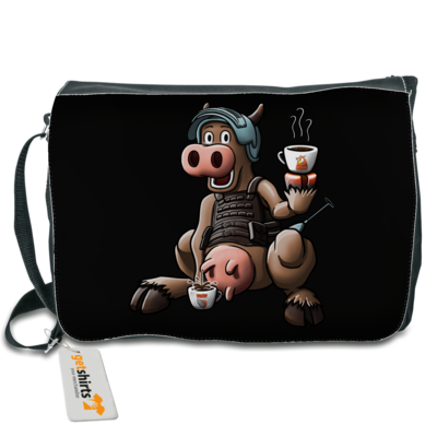 Motiv: Schultertasche - Eisenkuh - bestimme auf Wunsch Details wie Produkt, Grösse, Farbe und Position selbst ! Motiv: Schultertasche - Eisenkuh