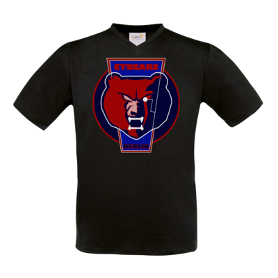 Motiv: T-Shirt V-Neck FAIR WEAR - Shadowrun (r) - Cybears Berlin - bestimme auf Wunsch Details wie Produkt, Grösse, Farbe und Position selbst ! Motiv: T-Shirt V-Neck FAIR WEAR - Shadowrun (r) - Cybears Berlin