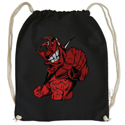 Motiv: Cotton Gymsac - DeY Teufel - bestimme auf Wunsch Details wie Produkt, Grösse, Farbe und Position selbst ! Motiv: Cotton Gymsac - DeY Teufel