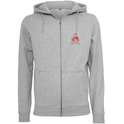 Motiv: Heavy Zip-Hoodie - Ostfriesische Teerose - bestimme auf Wunsch Details wie Produkt, Grösse, Farbe und Position selbst ! Motiv: Heavy Zip-Hoodie - Ostfriesische Teerose