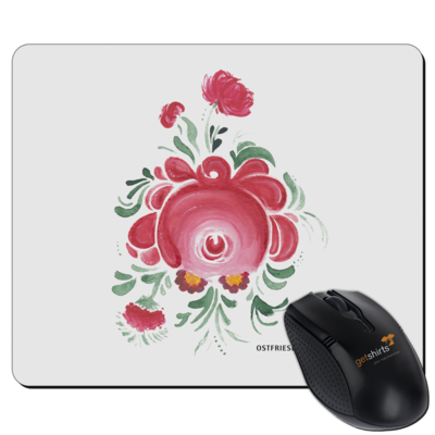 Motiv: Mousepad Textil - Ostfriesische Teerose - bestimme auf Wunsch Details wie Produkt, Grösse, Farbe und Position selbst ! Motiv: Mousepad Textil - Ostfriesische Teerose