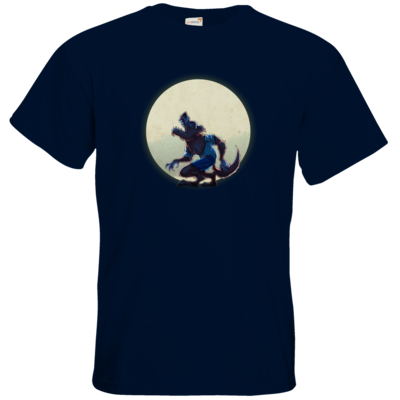 Motiv: T-Shirt Premium FAIR WEAR - Welf - Vollmond - bestimme auf Wunsch Details wie Produkt, Grösse, Farbe und Position selbst ! Motiv: T-Shirt Premium FAIR WEAR - Welf - Vollmond