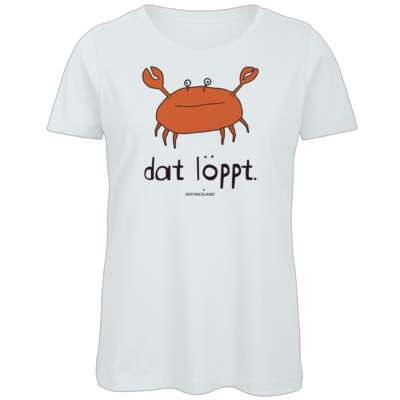 Motiv: Organic Lady T-Shirt - dat löppt. orange - bestimme auf Wunsch Details wie Produkt, Grösse, Farbe und Position selbst ! Motiv: Organic Lady T-Shirt - dat löppt. orange