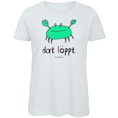Motiv: Organic Lady T-Shirt - dat löppt. gruen - bestimme auf Wunsch Details wie Produkt, Grösse, Farbe und Position selbst ! Motiv: Organic Lady T-Shirt - dat löppt. gruen