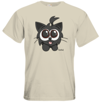 Motiv: T-Shirt Premium FAIR WEAR - Kätzchen Schwarz - bestimme auf Wunsch Details wie Produkt, Grösse, Farbe und Position selbst ! Motiv: T-Shirt Premium FAIR WEAR - Kätzchen Schwarz