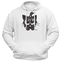 Motiv: Hoodie Premium FAIR WEAR - Kätzchen Schwarz - bestimme auf Wunsch Details wie Produkt, Grösse, Farbe und Position selbst ! Motiv: Hoodie Premium FAIR WEAR - Kätzchen Schwarz