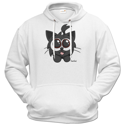 Motiv: Hoodie Premium FAIR WEAR - Kätzchen Schwarz - bestimme auf Wunsch Details wie Produkt, Grösse, Farbe und Position selbst ! Motiv: Hoodie Premium FAIR WEAR - Kätzchen Schwarz