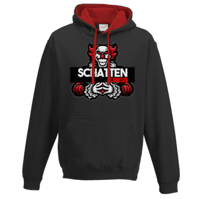 Motiv: Two-Tone Hoodie - SchattenZirkus - bestimme auf Wunsch Details wie Produkt, Grösse, Farbe und Position selbst ! Motiv: Two-Tone Hoodie - SchattenZirkus