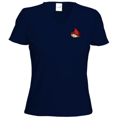 Motiv: T-Shirt Damen V-Neck Classic - onlineZwerg - bestimme auf Wunsch Details wie Produkt, Grösse, Farbe und Position selbst ! Motiv: T-Shirt Damen V-Neck Classic - onlineZwerg