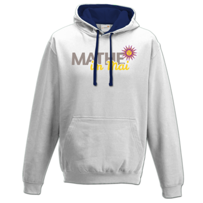 Motiv: Two-Tone Hoodie - Mathe im Mai 2020 - bestimme auf Wunsch Details wie Produkt, Grösse, Farbe und Position selbst ! Motiv: Two-Tone Hoodie - Mathe im Mai 2020