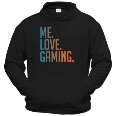 Motiv: Hoodie Classic - Me.Love.Gaming. - bestimme auf Wunsch Details wie Produkt, Grösse, Farbe und Position selbst ! Motiv: Hoodie Classic - Me.Love.Gaming.