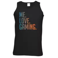 Motiv: Athletic Vest - Me.Love.Gaming. - bestimme auf Wunsch Details wie Produkt, Grösse, Farbe und Position selbst ! Motiv: Athletic Vest - Me.Love.Gaming.