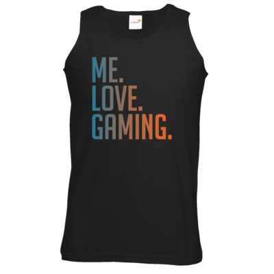 Motiv: Athletic Vest - Me.Love.Gaming. - bestimme auf Wunsch Details wie Produkt, Grösse, Farbe und Position selbst ! Motiv: Athletic Vest - Me.Love.Gaming.