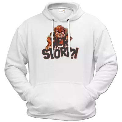 Motiv: Hoodie Premium FAIR WEAR - Welf - Wer stört - bestimme auf Wunsch Details wie Produkt, Grösse, Farbe und Position selbst ! Motiv: Hoodie Premium FAIR WEAR - Welf - Wer stört