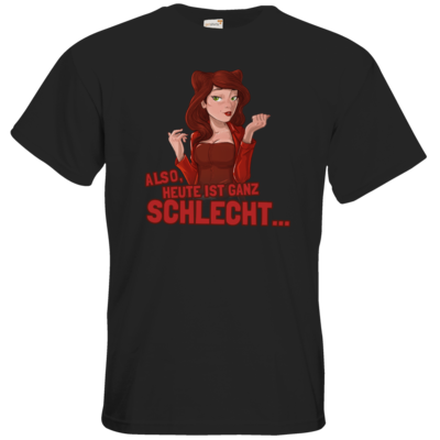 Motiv: T-Shirt Premium FAIR WEAR - Dada - Heute ist schlecht - bestimme auf Wunsch Details wie Produkt, Grösse, Farbe und Position selbst ! Motiv: T-Shirt Premium FAIR WEAR - Dada - Heute ist schlecht