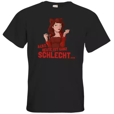 Motiv: T-Shirt Premium FAIR WEAR - Dada - Heute ist schlecht - bestimme auf Wunsch Details wie Produkt, Grösse, Farbe und Position selbst ! Motiv: T-Shirt Premium FAIR WEAR - Dada - Heute ist schlecht